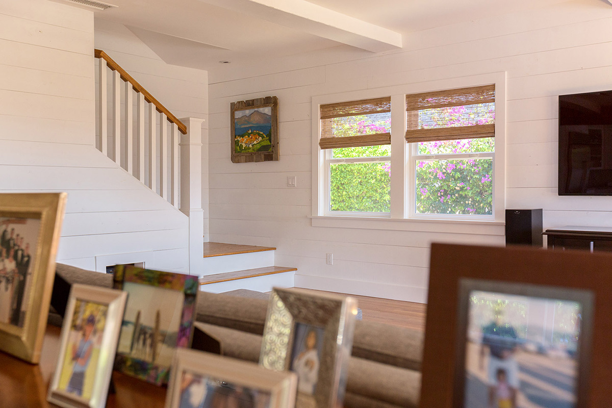 Coastal Bungalow interior by Fassino Construction